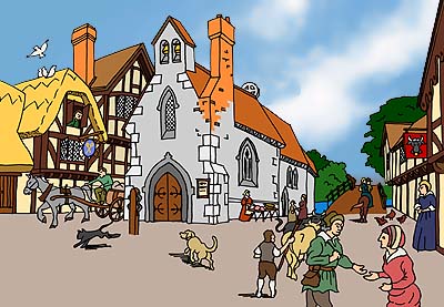 The Old Bridge Chapel at Maidenhead (after Michael Bailey)